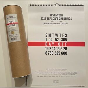 SEVENTEEN 2025 WALL CALENDAR